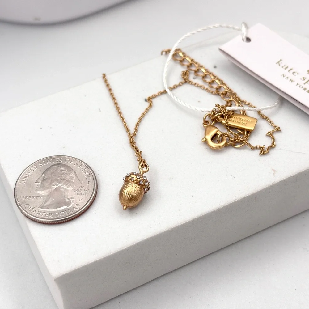 Kate Spade Pave Acorn Pendant Necklace